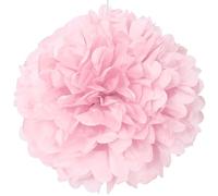 Unique Party 63200 - 40cm Pompon in Carta Velina Rosa Confetto Decorazione per Feste