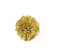 Unique Party 63205 - 40cm Pompon in Carta Velina Dorata Decorazione per Feste