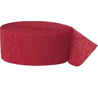 Unique Party 6326 - 24m Stelle Filanti per Feste Rosse Carta Crespa