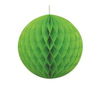 Unique Party 64254 - 20cm Pallina a Nido D'Ape in Carta Velina Verde Lime
