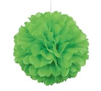 Unique Party 64274 - 40cm Pompon in Carta Velina Verde Lime Decorazione per Feste