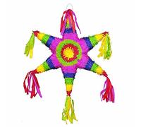 Unique Party 6730 Pignatta 3D Multicolore a Forma di Stella Messicana | 1 pz, Cartone