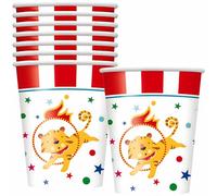 Unique Party 72476 - Bicchieri di carta per feste, 8 pezzi