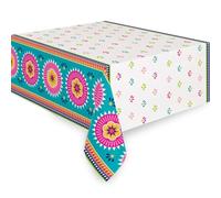 Unique Party 73443 - Tovaglia di Plastica - 2,13 m x 1,37 m - Boho Fiesta Party