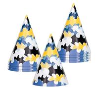 Unique Party 77521 - Cappelli da Festa - Festa di Batman - Confezione da 8