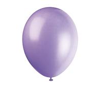 Unique Party 80007 - Palloncini in Lattice Lilla Lavanda da 30cm, Confezione da 10