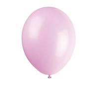 Unique Party 80015 - Palloncini in Lattice Rosa Polvere da 30cm, Confezione da 10