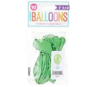 Unique Party 80029 - Palloncini in Lattice Verde Brillante da 30cm, Confezione da 10