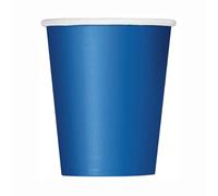 Unique- Bicchieri di Carta-266 ml-Blu Reale-Confezione da 14, Royal Blue, Pack of 14, 82163