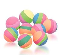 Unique Party 84709 - Regalini per Feste - Palline Rimbalzanti a Strisce Pastello - Confezione da 8