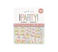 Unique Party 84946 - Coriandoli per il 18° Compleanno - 14 g - Compleanno Glitz Oro Rosa