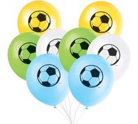 Unique Party Calcio - Palloncini in Lattice, 30 cm, Bianco e Nero, 27315