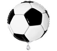 Unique Party Calcio - Palloncino in Foil, 45 cm, Bianco e Nero, 27318
