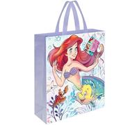 Unique Party Disney Princess Borsa Grande in Plastica per Feste-Festa The Little Mermaid-33 cm x 28 cm, Cartone animato, Multicolore, 13" x 11", 79975