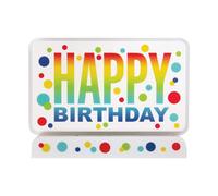 Unique Party Flashing A Pois Compleanno Cake Topper (SG37301)