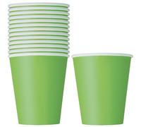 Unique Party- Party Paper Cups Set di 14 Bicchieri di Carta, Verde (Verdognoli), 14 Unità (Confezione da 1), 31426