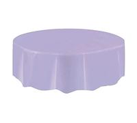 Unique Party Plastic Tablecover Tovaglia Plastificata Rotonda, Viola (Lavanda)
