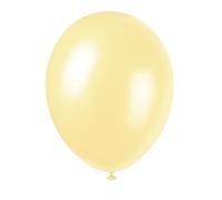 Unique-Pearlised Latex Ivory Palloncini in Lattice, 30 cm, 80092