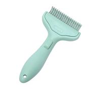 Unique Pet - Ergonomic Shedding Rake | Curved Undercoat Trimmer for Puppies, Large Dogs, Long-Haired Cats, Hair Remover, Grooming Rake for Thick, Portable Groomer