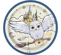 Unique Piatti di Carta-18 cm-Festa a Tema Harry Potter-Confezione da 8, Multicolore, 18 Centimeters, 23934EU