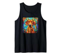 Unique Rhodesian Ridgeback Mosaic Art for Women Cute Dog Mom Canotta