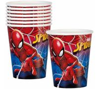 Unique Spider-Man - Bicchieri di carta da 255 ml, 8 per confezione
