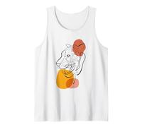 Unique Tiger Line Art Aesthetic for Women And Tiger Lover Canotta