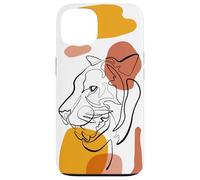 Unique Tiger Line Art Aesthetic For Women And Tiger Lover Custodia per iPhone 13