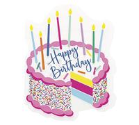 Unique- Tovaglioli di Carta-16,5 cm-Festa con Sprinkles Rosa-16 Pezzi (Confezione da 1), Multicolore, 23552