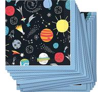 Unique- Tovaglioli di Carta-16,5 cm-Festa nello Spazio Esterno-Confezione da 16, Multicolore, 73262