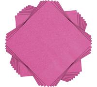 Unique- Tovaglioli di Carta, 20 Pezzi, Rosa Shocking, 13cm, 31391