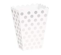 Unique- Treat Box Hanukkah Scatole Popcorn Sorpresa in Set da 8, Argento (Silver), Confezione da 8, 59296