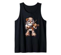 Unique Violin GNOME in Boho Hippie Pants Groovy Flower Power Canotta