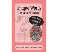 Unique Words Crossword Puzzles: Crossword Puzzles with Easy to Read Print about Unique, Unusual, Special, and Peculiar English Words | 6x9 inches, ... Gift for Vacations, Holidays, and Relaxation