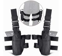 UniqueFire Universal Tactical Fondina Molle Fondina Combattimento Airsoft Vita Cintura Fondina per attività all'aperto, Trasporto Utensili, Cosplay (Nero)