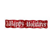 UniqueHappy Holidays Fiocco di neve Natale Banner (SG30399)