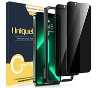 UniqueMe 2 Pack Pellicola Protettiva per iPhone 13/13 Pro Privacy Pellicola, Durezza 9H, Vetro Temperato Pellicola, Facile da Installare, Anti-Spia Schermo Protettivo per iPhone 13/13 Pro