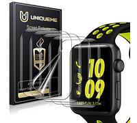 UniqueMe 5 Pack Pellicola Protettiva Compatibile con Apple Watch Series 6 40 mm Pellicola, Fingerprint Disponibile Soft HD TPU Clear, Resistente ai Graffi