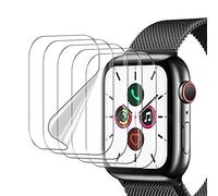 UniqueMe 5 Pack Pellicola Protettiva Compatibile con Apple Watch Series 6/5/4/SE 44 mm Pellicola, Soft HD TPU Clear, Resistente ai Graffi
