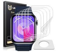 UniqueMe 5 Pezzi EPU Pellicola Protettiva per Apple Watch S10 42 mm, Senza Bolle, Trasparente HD Schermo Protettivo Facile con con Kit D'Installazione, Anti-Scratch