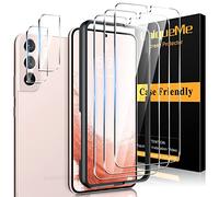 UniqueMe 5 Pezzi Pellicola Protettiva per Samsung Galaxy S22 Plus, 3 Pezzi Pellicola Vetro Temperato per Samsung Galaxy S22 Plus e 2 Pezzi Protezione Fotocamera, Resistente ai Graffi, Bubble Proof