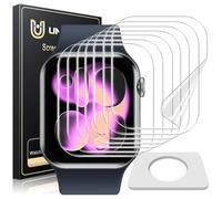 UniqueMe 8 Pezzi EPU Pellicola Protettiva per Apple Watch S10 42 mm, Senza Bolle, Trasparente HD Schermo Protettivo Facile con con Kit D'Installazione, Anti-Scratch