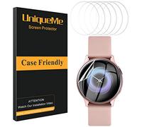 UniqueMe Pellicola Protettiva Compatibile con Samsung Galaxy Watch Active 2/4 40 mm/Active 40 mm Pellicola, Film flessibile, Soft HD Clear, Anti-Scratch con Garanzia sui Sostituzioni a Vita