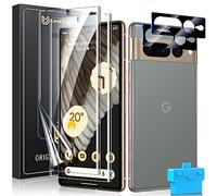 UniqueMe Pellicola Protettiva per Google Pixel 7 Pro Pellicola, 2 Pezzi per Google Pixel 7 Pro TPU Pellicola + 2 Pezzi per Google Pixel 7 Pro Fotocamera Vetro Temperato