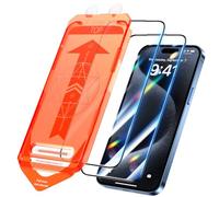 UniqueMe Pellicola Protettiva per iPhone 15 Pro Max, 2 Pezzi per iPhone 15 Pro Max Pellicola Vetro Temperato, Auto Guarigione, Rimozione Automatica Della Polvere, Installazione Facile e Veloce