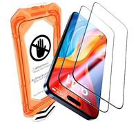 UniqueMe Pellicola protettiva per iPhone 15 Pro Max - Confezione da 2 [allineamento automatico] rimozione automatica della polvere durezza 9H 6.7 pollici copertura completa schermo in vetro temperato