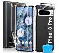 UniqueMe per Google Pixel 8 Pro Pellicola Protettiva - 2 Pezzi EPU Pellicola + 1 Pezzi per Google Pixel 8 Pro Protezione Fotocamera Vetro Temperato