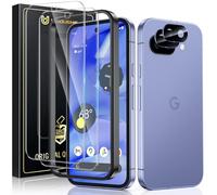 UniqueMe per Google Pixel 9A Pellicola Protettiva - 2 Pezzi Pellicola Vetro Temperato per Pixel 9A e 2 Pezzi Protezione Fotocamera, Resistente ai Graffi, Bubble Proof