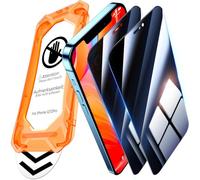 UniqueMe per iPhone 12/12 Pro Privacy Pellicola Protettiva - [Protezione Completa del Display] Anti Spia Privacy Vetro Temperato per iPhone 12/12 Pro, Installazione Automatica, 2 Pezzi