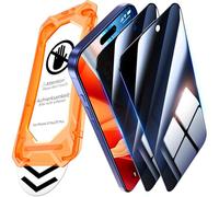 UniqueMe per iPhone 15 Plus/16 Plus Privacy Pellicola Protettiva - [Protezione Completa del Display] Anti Spia Privacy Vetro per iPhone 15 Plus/16 Plus, Installazione Automatica, 2 Pezzi